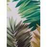 PIĘKNE MATOWE ZASŁONY 160 x 160 CM - Palmy zielone DRUK L 2117