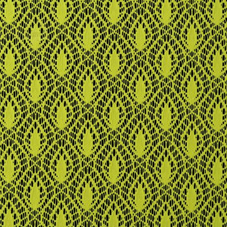 Tkanina koronkowa wzór 4224, kolor limonka
