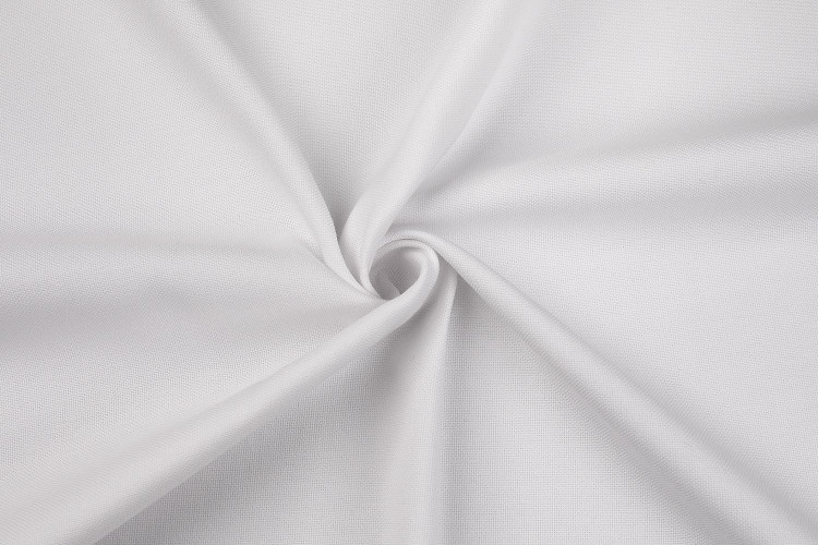 TKANINA OBRUSOWA Z DOMIESZKĄ BAWEŁNY BURGOS kolor 0001 biały