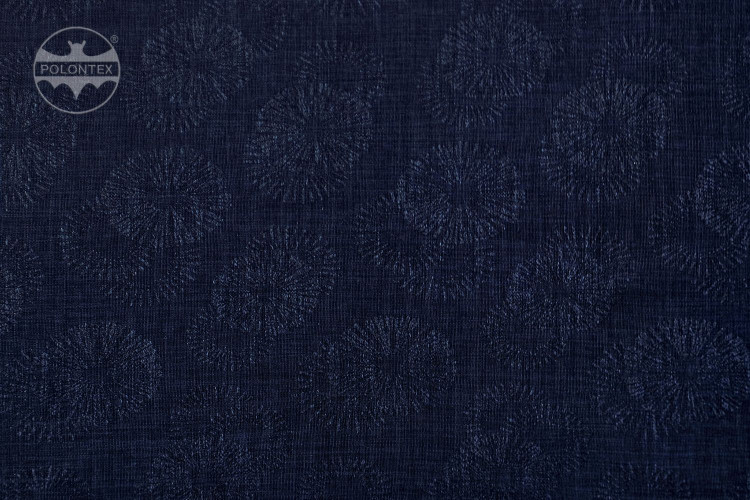 Obrus granatowy z motywem "iskierek"  SPARKLE LOFT 5398 rozmiar 110 cm x 160 cm